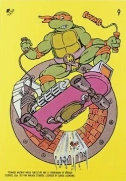 1989 Topps Teenage Mutant Ninja Turtles - Collectors Edition Bonus Cards - A - V