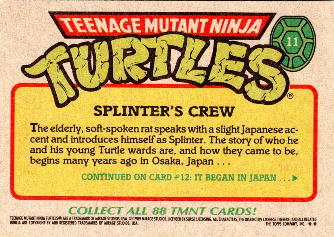 Splinter's Crew | TMNTPedia | Fandom
