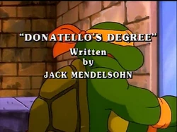 Donatello's Degree Title Card