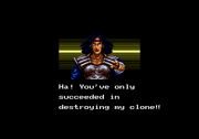 Karai informs the player that they have only beaten a clone.
