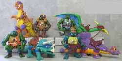 Cave Turtle Mike and his Silly Stegosaurus (1993 action figure