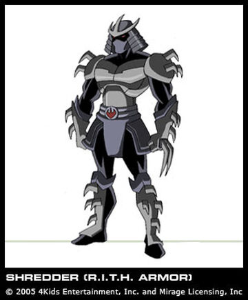 In Teenage Mutant Ninja Turtles, what's the story and origin of Shredder?  Is he just a normal human who has a special suit? Why does he hate the  turtles and the rat