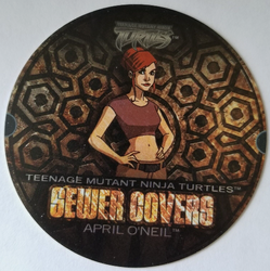 Sewer Covers 7 of 10 April O'Neil 2003 trading card