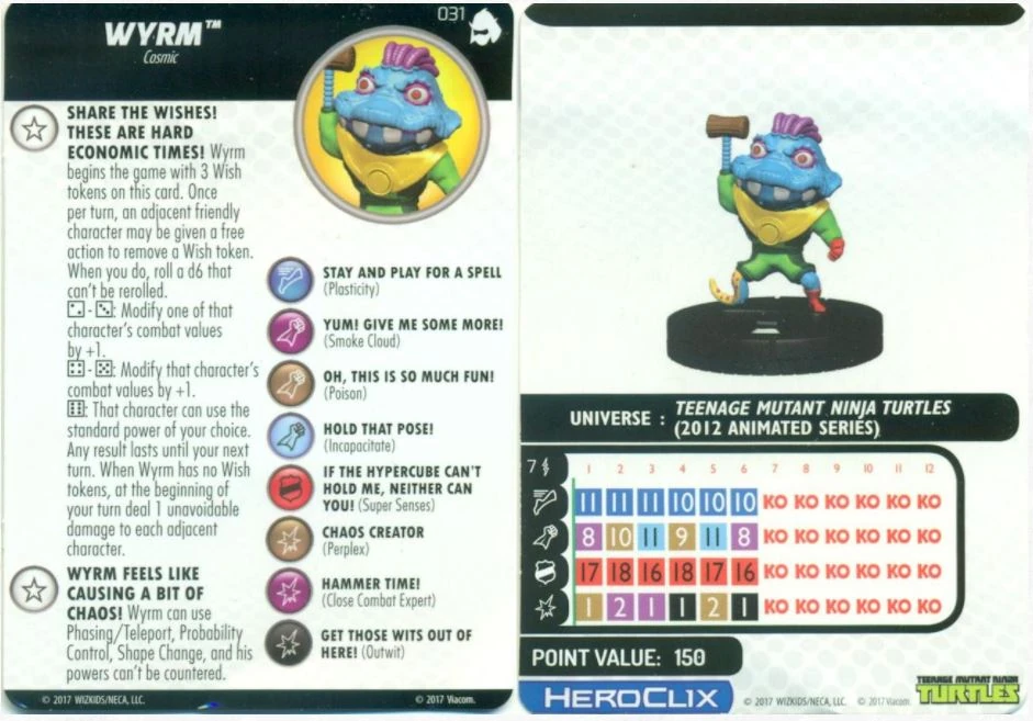 Wyrm (Heroclix TMNT3-031) | TMNTPedia | Fandom