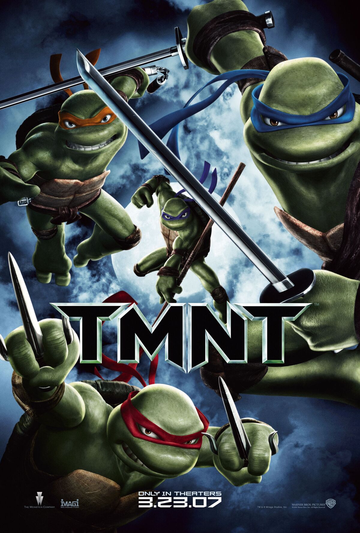 New Horizons Production Teenage Mutant Ninja Turtles Cast Black Genuine  Leather Band Wrist Watch