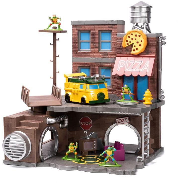 JADA NANO METALFIGS NANO SCENE TEENAGE NUTANT TURTLES TURTLE