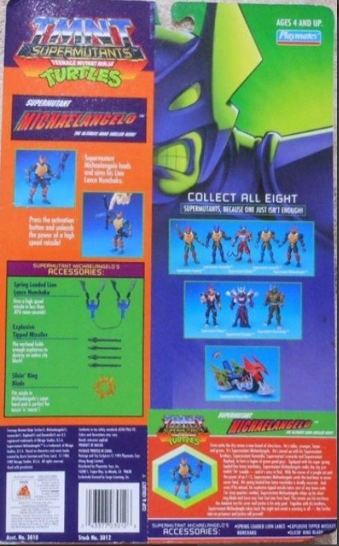 Supermutant Michaelangelo (1994 action figure) | TMNTPedia | Fandom