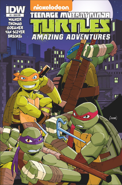 2x TEENAGE MUTANT NINJA TURTLES Amazing Adventures #3 Comic Nickelodeon IDW  TMNT