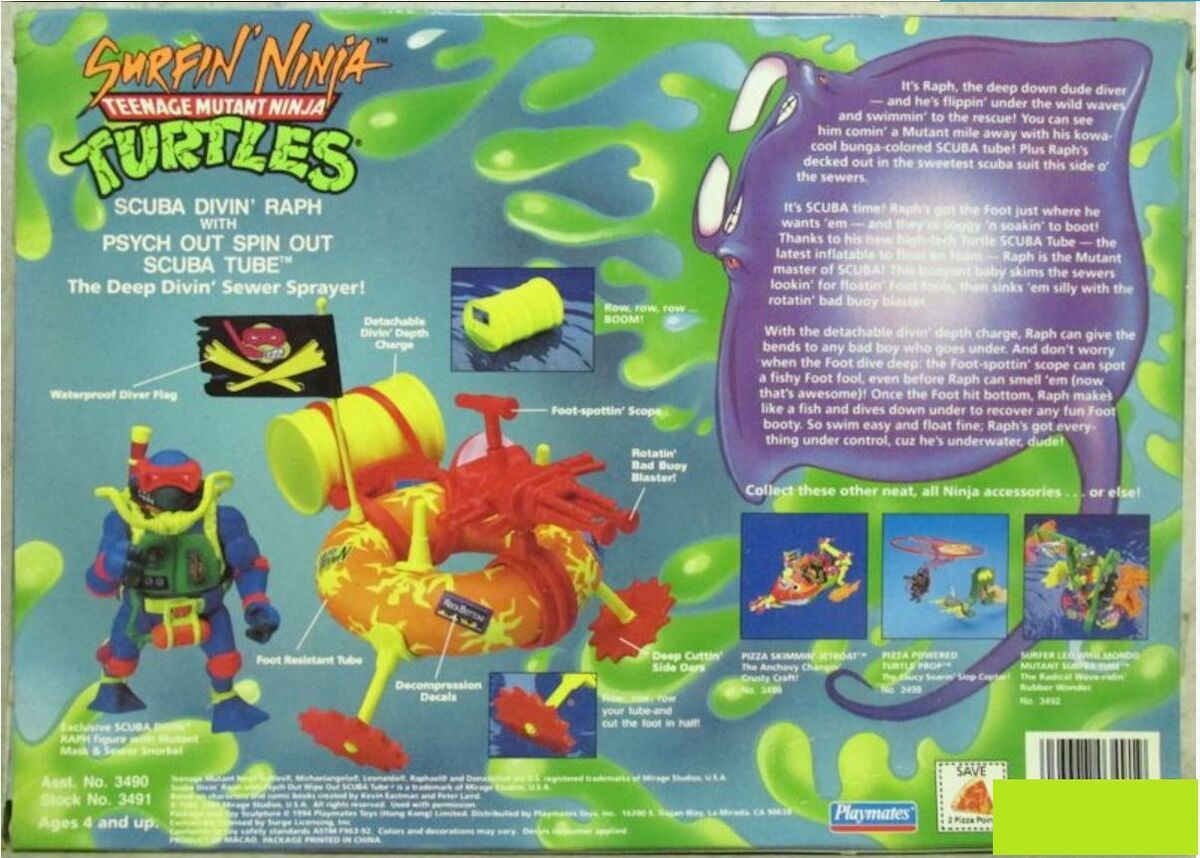 タートルズ スキューバダイビング　ラファエロ Scuba Divin' Raph Scuba Divin' Raph (1994 action figure) | TMNTPedia | Fandom
