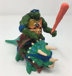 Cave Turtle Leo and his Dingy Dino (1992 action figure