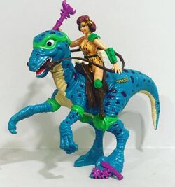 Cave-Woman April and her Radical Raptor (1994 action figures