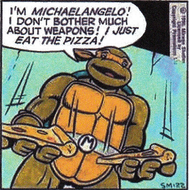 Michelangelo (Batman vs. TMNT), TMNTPedia