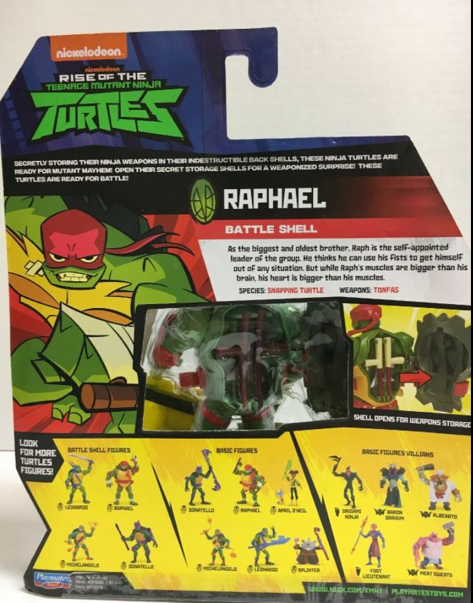 Teenage Mutant Ninja Turtles Battle Shell Raphael Action Figure 