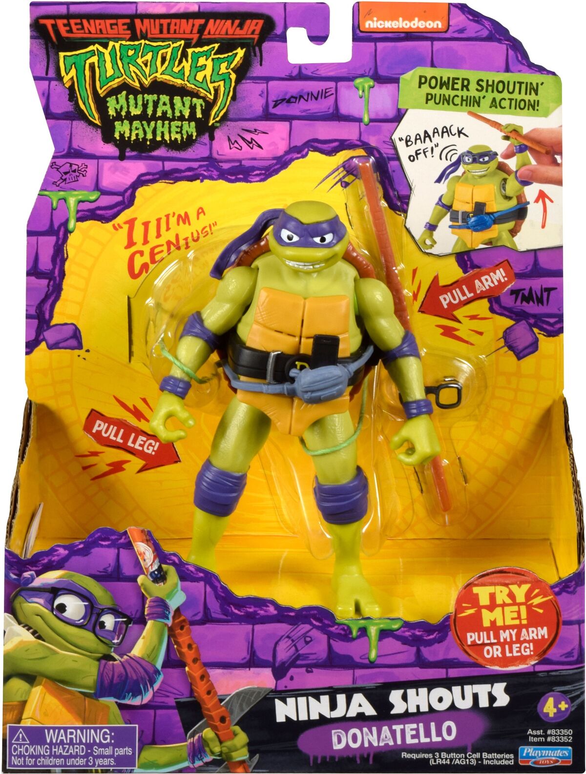 2023 Teenage Mutant Ninja Turtles Movie Star Donnie 4 Figure