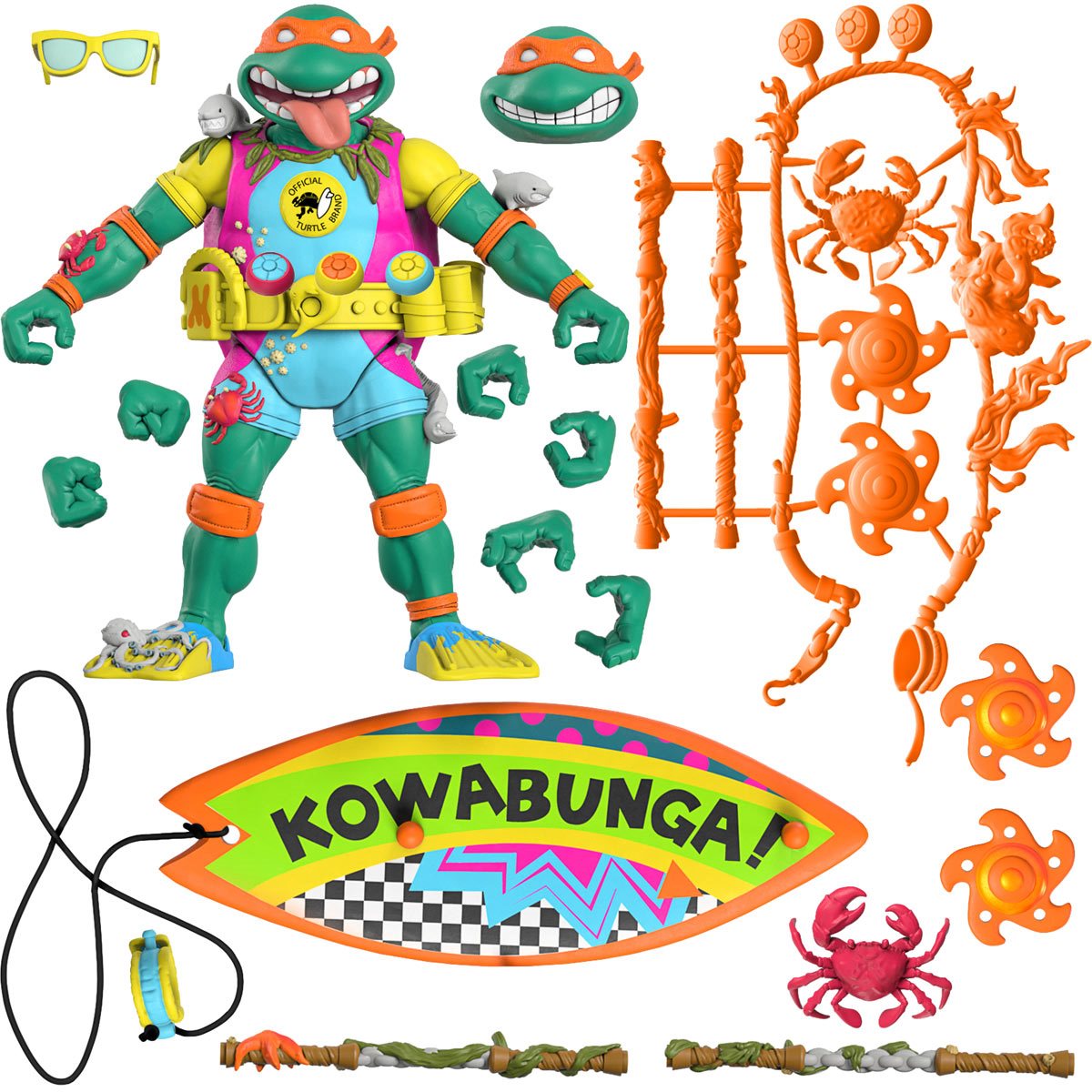 ◼️TMNT◼️タートルズ フィギュア サーファー マイク TMNT Ultimates Sewer Surfer Michelangelo Action Figure