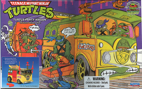 Les enfants du retro - Le party Wagon des Tortues Ninja (1989