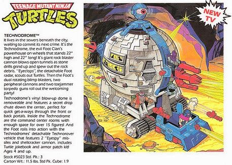 Teenage mutant ninja turtles technodrome playset top