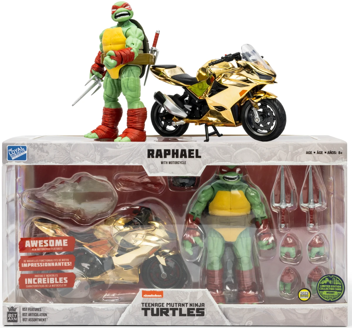 Comic Heroes Raphael with Motorcycle (gold) (2023 BST AXN