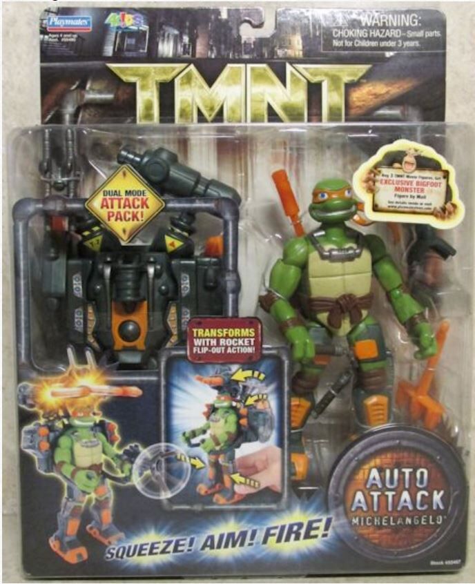 Auto Attack Michelangelo (2007 action figure) | TMNTPedia