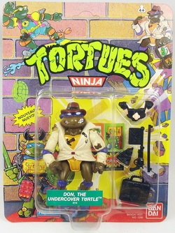 タートルズ DON THE UNDERCOVER TURTLE ドナテロ Don, the Undercover Turtle (1990 action figure) | TMNTPedia