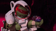 Raphael Admiring A Newborn Alien Turtle