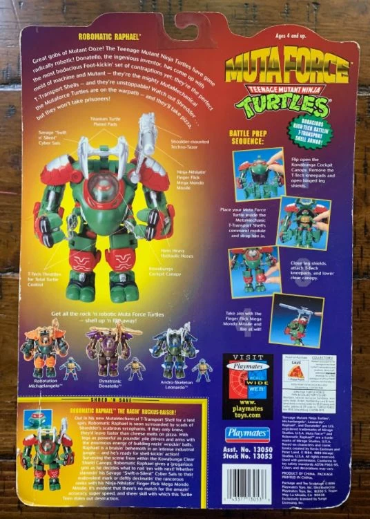 Robomatic Raphael (1996 action figure) | TMNTPedia | Fandom