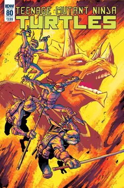 TMNT -80 Regular Cover by Damian Couceiro