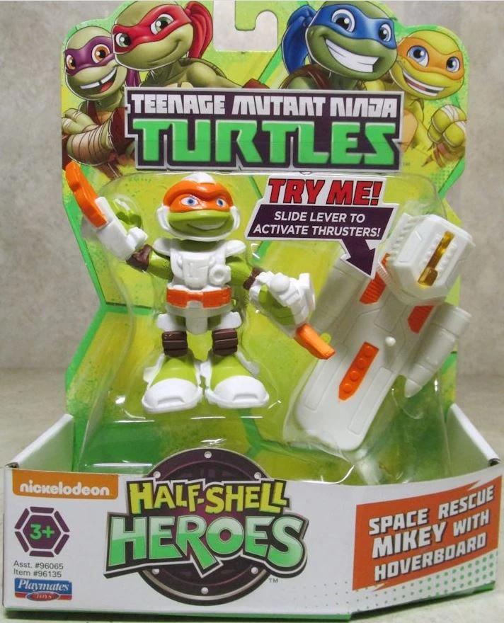 Half-Shell Heroes Space Rescue Mikey with Hoverboard (2016 action