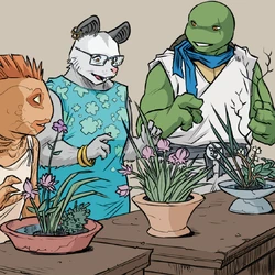 Kadō class, taught by Leonardo.