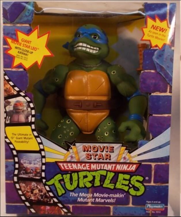 Turtles Movie Giant Leonardo - Tartaruga Ninja Leonardo Gigante 30 cm con  doppia