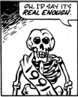 Skeleton 1991-Bonehead-comic strip
