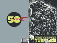 Issue 50 Retail Incentive Cover by Kevin Eastman, inked by Robert Rodriguez, colored by Tomi Varga.