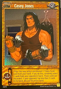 Casey Jones – Mountain (2004 trading card) | TMNTPedia | Fandom