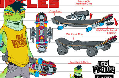 Mondo Gecko's Skateboard (IDW)