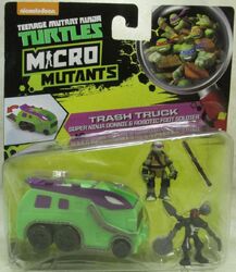 Micro Mutants Trash Truck Super Ninja Donnie & Robotic Foot Soldier 2017 release