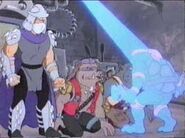 Shredder, Bebop, Rocksteady, and the hologram