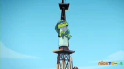Leonardo atop the Eiffel Tower