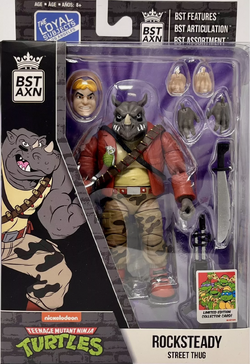 Rocksteady (Street Thug) (2023 BST AXN figure) | TMNTPedia Rocksteady (Street Thug) (2023 BST AXN figure) | TMNTPedia