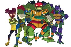 Turtles and april rise of the tmnt by lullabystars-dcfsgko