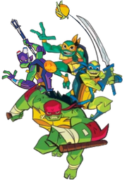 Leonardo, Donatello, Raphael and Michelangelo (Rise of The Teenage Mutant Ninja Turtles)