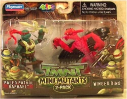 Mini-Mutants Paleo Patrol Raphael vs. Winged Dino 2008 release