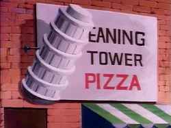 Sign above the entrance.