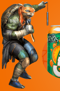 Michelangelo Water Bottle 20 oz. - Teenage Mutant Ninja Turtles