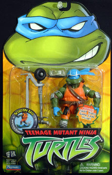 TMNT TEENAGE MUTANT NINJA TURTLES SCOOTIN' LEO 100% COMPLETE 2003 PLAYMATES