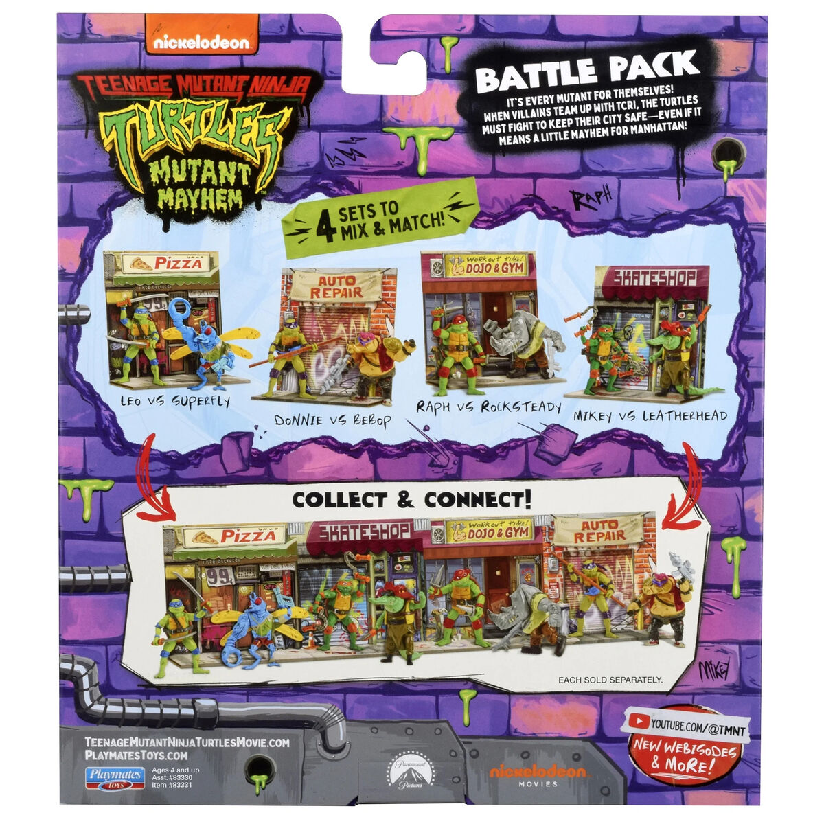 Battle Pack: Mikey vs Leatherhead (2023 action figures