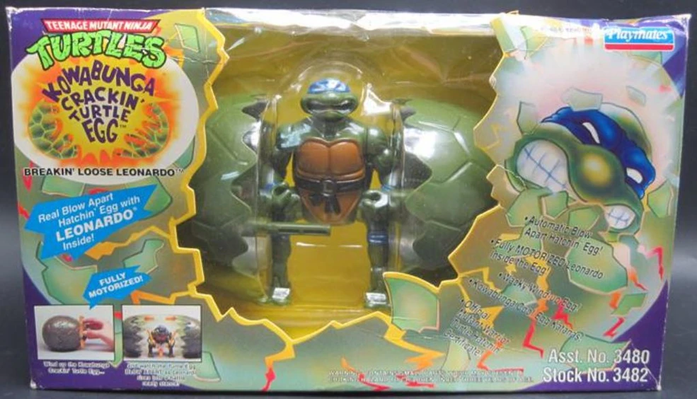 KOWABUNGA CRACKIN'TURTLE EGG LEONARDO99→ Teenage Mutant Ninja Turtles Kowabunga Crackin Turtle Egg