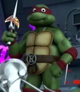 1987 Raphael in his 3-dimensional form as seen in Trans-Dimensional Turtles.
