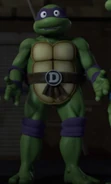 1987 Donatello as seen in his 3-dimensional form as seen in Trans-Dimensional Turtles.