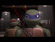 Raph happy Leo mad