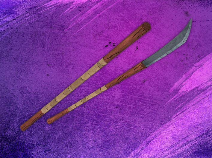 Donatello (Or Donnie) uses the Bo-Staff as his main weapon in TMNT. 